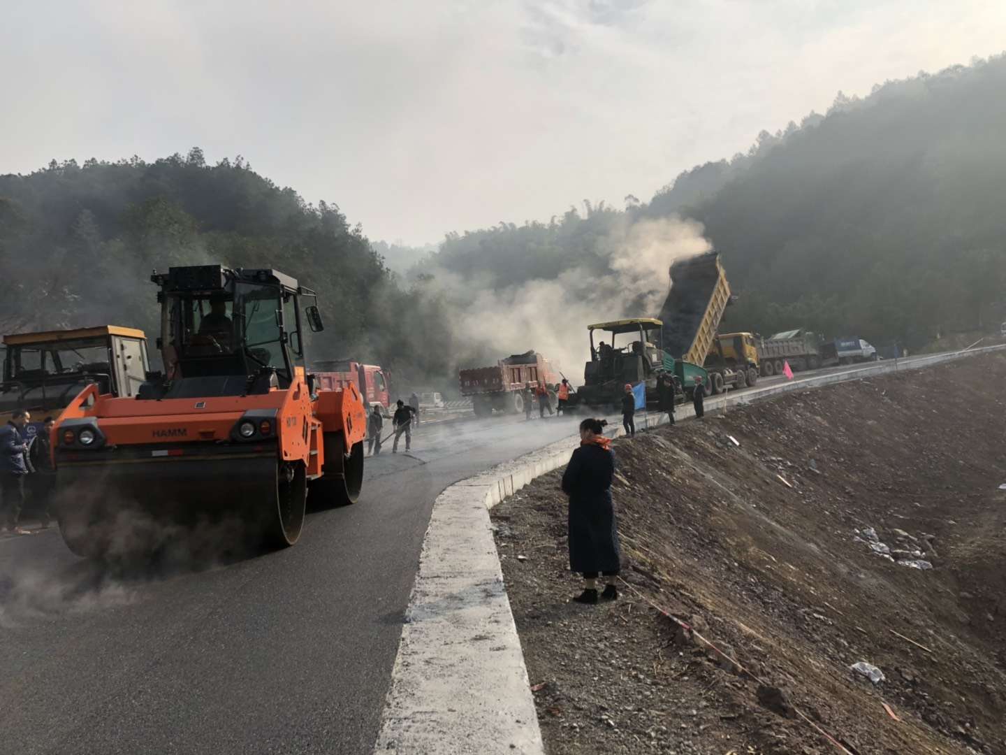 璧山区秀湖鹭岛别墅区沥青道路2016